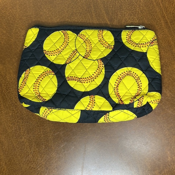 Soft ball print makeup bag / travel bag - Picture 2 of 3